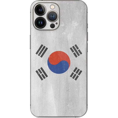 South Korean Flag Distressed iPhone 13 Pro Max Skin
